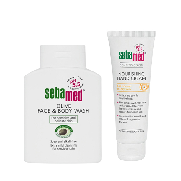 Sebamed Offer (Nourishing Hand Cream + Olive Body Wash)
